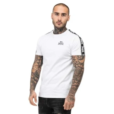 Afbeelding van Lonsdale Normale Passform Brindister Tshirt print, Heren, Maat: XXL, White black