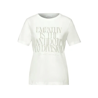 Afbeelding van Street One Studio Tshirt print, Dames, Maat: 36, Weiß