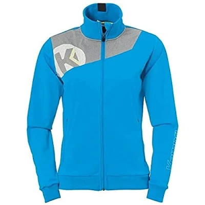 Afbeelding van Kempa Core 2.0 Poly Jacket Dames Kempablauw Donker Grijs Melange Maat XS