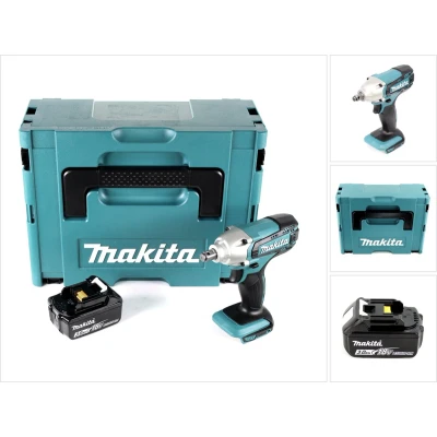 Afbeelding van Makita DTW 190 F1J accu slagmoersleutel 18V 190Nm + 1x oplaadbare 3.0Ah Makpac zonder oplader