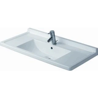 Afbeelding van Duravit Starck 3 meubel wastafel 85 x 49 cm. wit