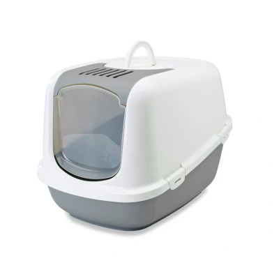 Afbeelding van Savic Kattenbak Nestor Jumbo Koudgrijs / Wit 66,5X48,5X46,5 CM