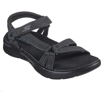 Afbeelding van Skechers Go Walk Flex Sublime Damessandalen, Zwart textiel, 36 EU