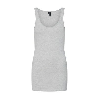 Afbeelding van VERO MODA gemêleerde singlet VMMAXI met biologisch katoen grijs