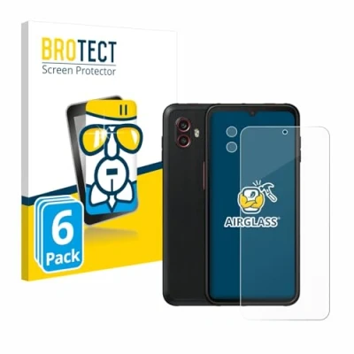 Afbeelding van BROTECT Screenprotector voor Samsung Galaxy Xcover 6 Pro (Voor+Camera) Folie Beschermfolie Beschermglas transparant (6 Stuks)