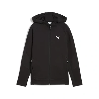Afbeelding van Puma Evostripe Fullzip Unisex Sweater met rits voor kinderen, Maat: 176, Black
