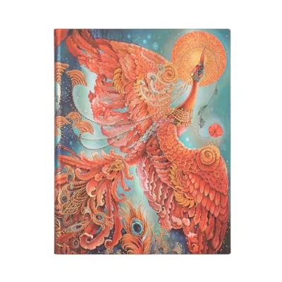 Afbeelding van Carnet Flexis Oiseau de Feu Ultra Ligné 176 p.: Flexi softcover, 100 gsm, ribbon marker, memento pouch, book edge printing, no closure