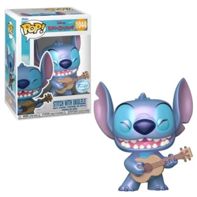 Afbeelding van Funko Pop! Disney: Lilo &amp; Stitch met ukelele (PRL)(Exc), Vinylfiguur om te verzamelen Cadeau idee Officiële Merchandise Speelgoed voor kinderen en volwassenen