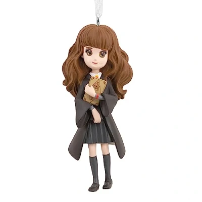 Afbeelding van Hallmark Verzamelbare Harry Potter Ornament Hermelien Griffel en Boek Ontwerp
