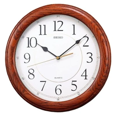 Afbeelding van Seiko Wandklok QXA129BLH, Bruin, Eén maat, Traditioneel