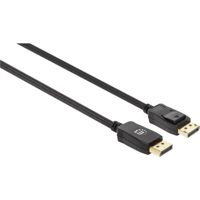 Afbeelding van Manhattan 353618 DisplayPort kabel Aansluitkabel stekker, stekker 2.00 m Zwart 8K UHD