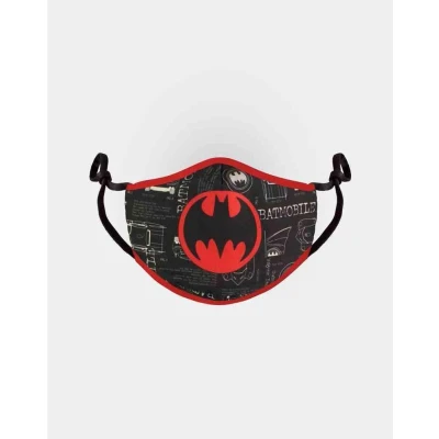 Afbeelding van Batman Black&amp;Red Adjustable Shaped Face Mask (1 Pack)