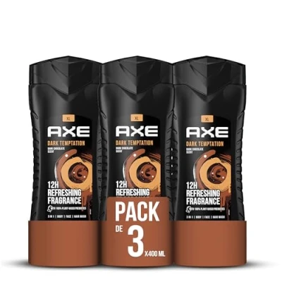Afbeelding van AXE Men douchegel &quot;Dark Temptation&quot; 6 pack (6 x 400 ml)
