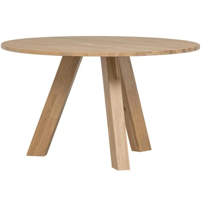 Afbeelding van Woood Rhonda eettafel ø129 cm eiken naturel Hout