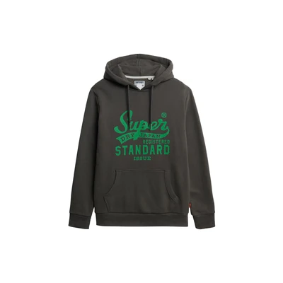 Afbeelding van Superdry Standard Script Hoodie, Heren, Maat: Small, Vintage black