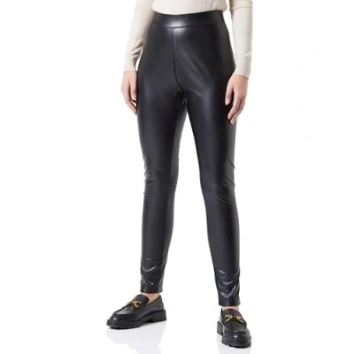 Afbeelding van ONLY CARMAKOMA coated high waist skinny broek CARPAPAYA zwart