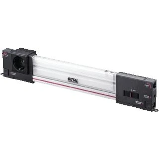 Afbeelding van Rittal sz systeemverlichting led 100 240v b 437mm 900 lumen zonder aansluitkabel ral7016 met contactdoos geaard 2500210
