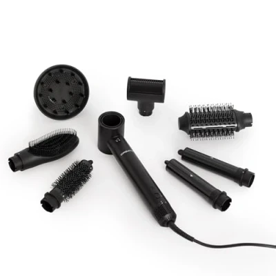 Afbeelding van CREATE ION STYLER ADVANCE luchtborstel, haardroger en ionenvormer, 8 in 1 keramiek, zwart/DC borstelloze motor, 2 snelheden, 3 temperaturen, koude functie, opbergdoos, 1400 W