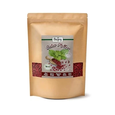 Afbeelding van Biojoy BIO Rode Peperkorrels (500 g), Peper heel voor Pepermolen (Piper album)