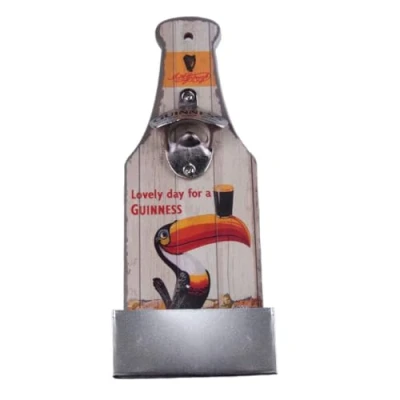 Afbeelding van Guinness Flessenopener en Catcher met Toucan Design