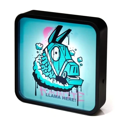 Afbeelding van Numskull Fortnite Acryl LED Light Box Lamp Officiële lama Licht, Bureau of Wandmontage, USB Batterij Aangedreven, 8,7 inch lang