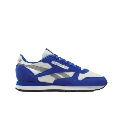 Afbeelding van Reebok Klassiek leer uniseks volwassene Gymschoen, Boundless Blauw Krijt Grijs 3, 44.5 EU