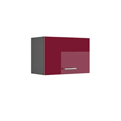 Afbeelding van Vicco Hangkast R Line, Bordeauxrode hoogglans/Antraciet, 60 cm Plat