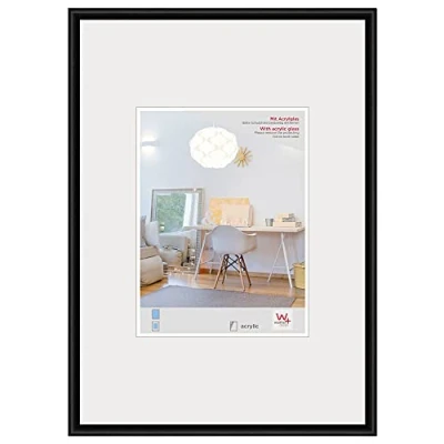 Afbeelding van Walther Design Kvx050B New Lifestyle Kunststof Fotolijst, Kunstglas, 40 X 50 Cm, Zwart