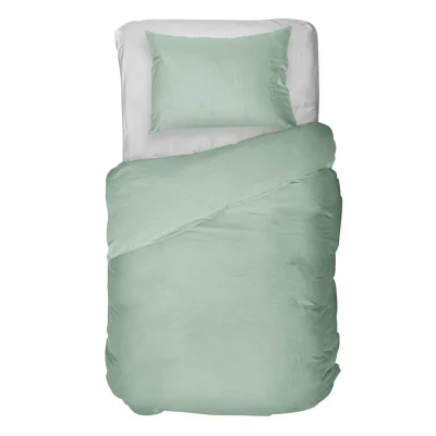 Afbeelding van Dekbedovertrek Kayori Kiyo Zeeblauw Tencel 140 x 200 / 220 cm 1 Persoons