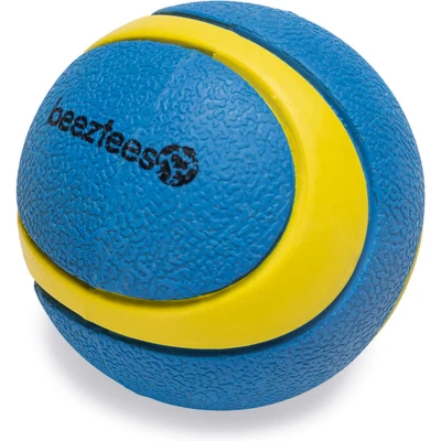 Afbeelding van Beeztees Fetch Bal Magnifiek Hondenspeelgoed Rubber Blauw/Geel 6,3 cm