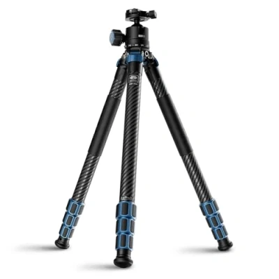 Afbeelding van SIRUI AM 324 Koolstofvezel statief voor camera, 153 cm professioneel zwaar camerastatief reizen, compact met 40 kogelkop, 4 secties draaisluiting, maximale buis diameter 32 mm,