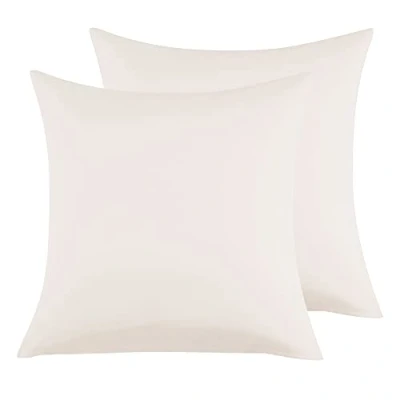 Afbeelding van Set van 2 kussenslopen 80x80cm, 100% microvezel beige