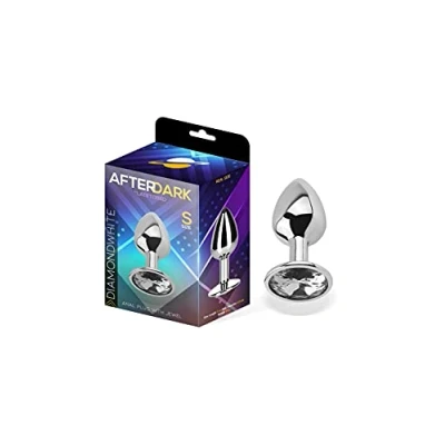 Afbeelding van AFTERDARK Butt Plug With Jewel Diamond White Size S Aluminium