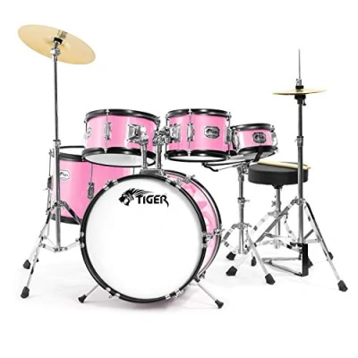 Afbeelding van TIGER Jasmin JDS14 PK 5 delige junior drumset roze