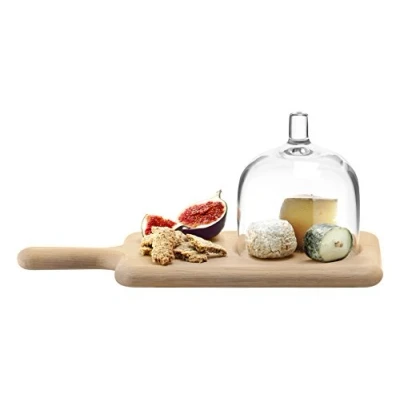 Afbeelding van L.S.A. Paddle Serveerplank met Stolp Glas Transparant