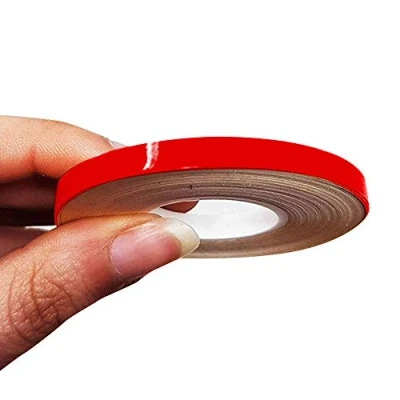 Afbeelding van 4R Quattroerre.it 10467 sierstrepen zelfklevende strips voor auto&#039;s, rood, 5 mm x 10 meter