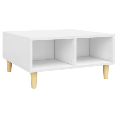 Afbeelding van vidaXL Salontafel 60x60x30 cm bewerkt hout wit