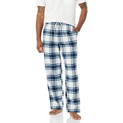 Afbeelding van Amazon Essentials Men&#039;s Flanellen pyjamabroek (verkrijgbaar in grote en lange maten), Grijs Wit Plaid, S