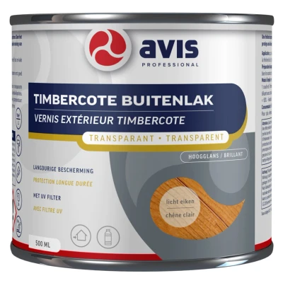Afbeelding van Avis Timbercote Licht Eiken Hoogglans 0,5 liter Blanke lak &amp; Beits