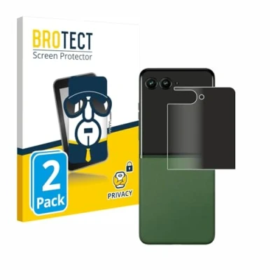 Afbeelding van BROTECT (2 Stuks) Privacy Schermbeschermer voor Motorola Razr 50 Ultra (Achterdisplay) [Anti Spy, Screen Protector, Blue Light Filter]
