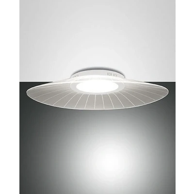 Afbeelding van Fabas Luce Plafondlamp Vela, wit/transparant, acryl, dimbaar