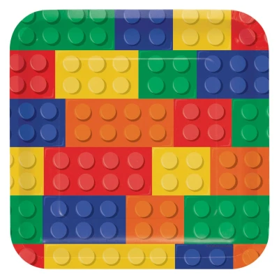 Afbeelding van Lego Blokken Borden 23cm 8 stuks