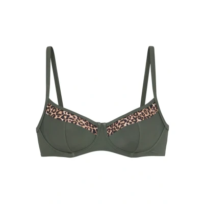 Afbeelding van Lascana Bikinitop, Dames, Maat: 46xC, Oliv leo