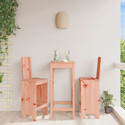 Afbeelding van Barkrukken 2 st 40x42x120 cm massief douglashout