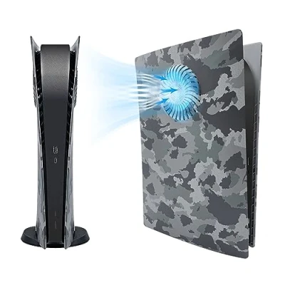 Afbeelding van Mcbazel PS5 faceplate with Cooling Air Slot Replacement Plate for Console digital Edition Dustproof Scratch Plates Camouflage(Niet voor Slim)