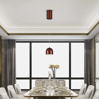 Afbeelding van V TAC VT 7795 B Designer plafondlampen hanglampen IP20 Bruin lamphuis 8,5 Watt 850 Lumen 3000K
