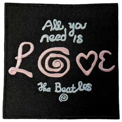 Afbeelding van The Beatles All You Need Is Love Patch Zwart