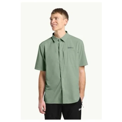 Afbeelding van Jack Wolfskin Vandra S/S Overhemd, Heren, Maat: Medium, Eucalyptus