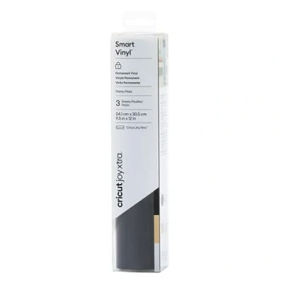 Afbeelding van Cricut Smart Vinyl Permanent Joy Xtra Folieset Snijbreedte 30.5 cm Zwart, Goud, Zilver