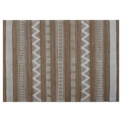 Afbeelding van Tapijt Home ESPRIT Wit Bruin Boho 75 x 175 1 cm